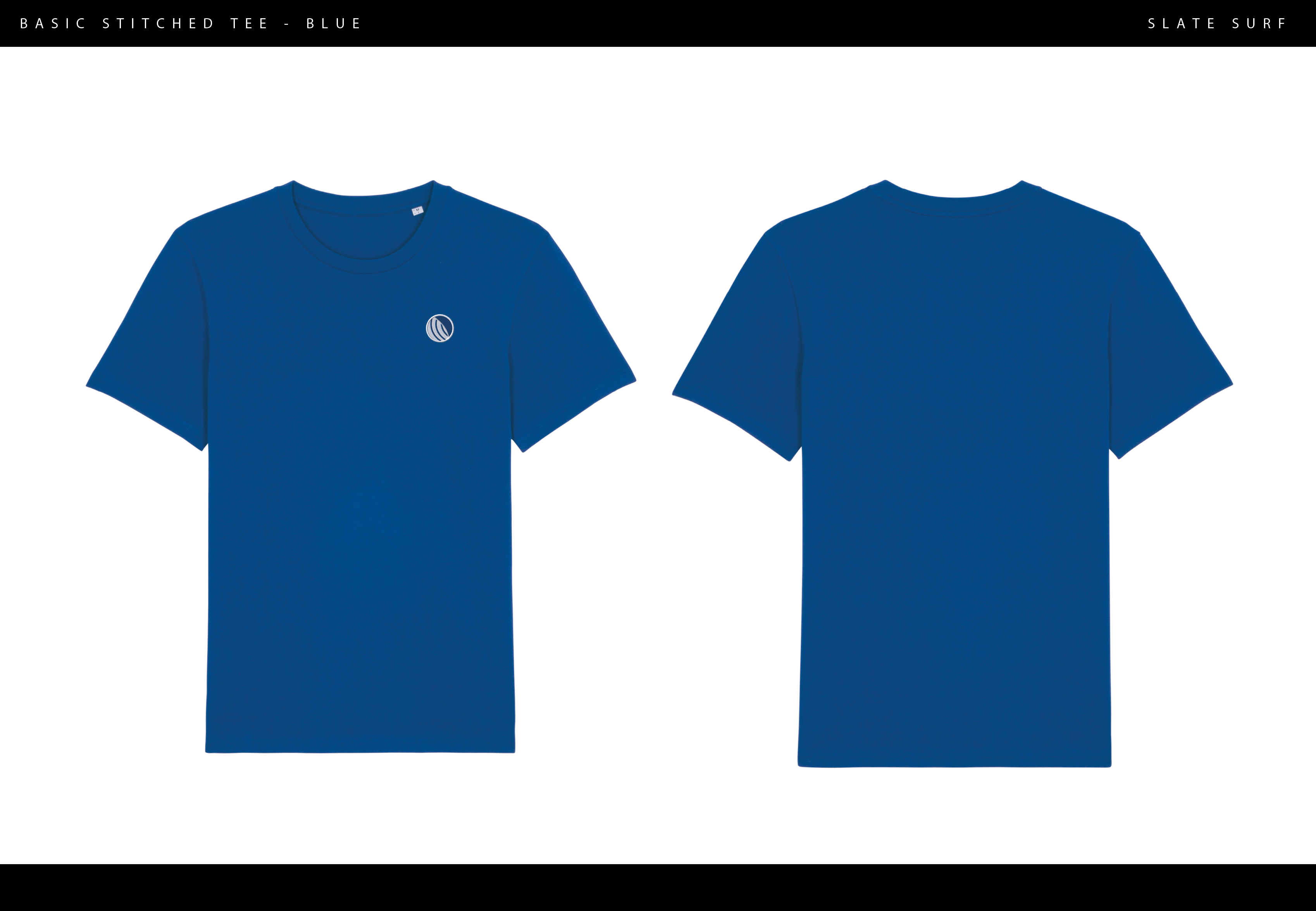 Slate Basic Stitched TEE collection-Blue